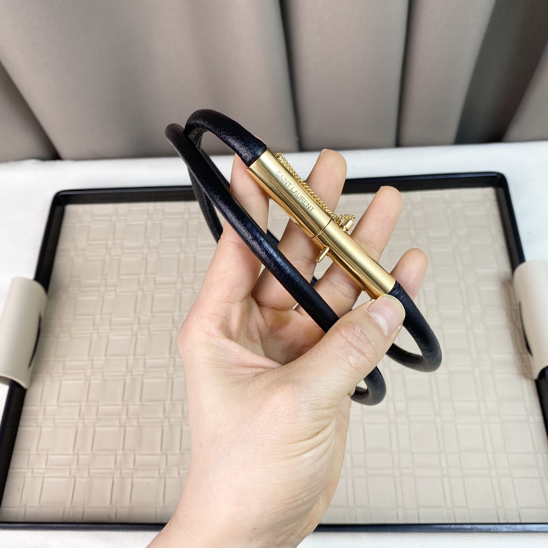 YSL Saint Laurent Leather Belts 1:1 Mirror Version