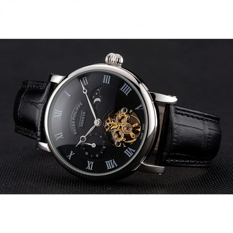 Complications Moonphase Tourbillon Dial Black 42 mm, Stainless Steel