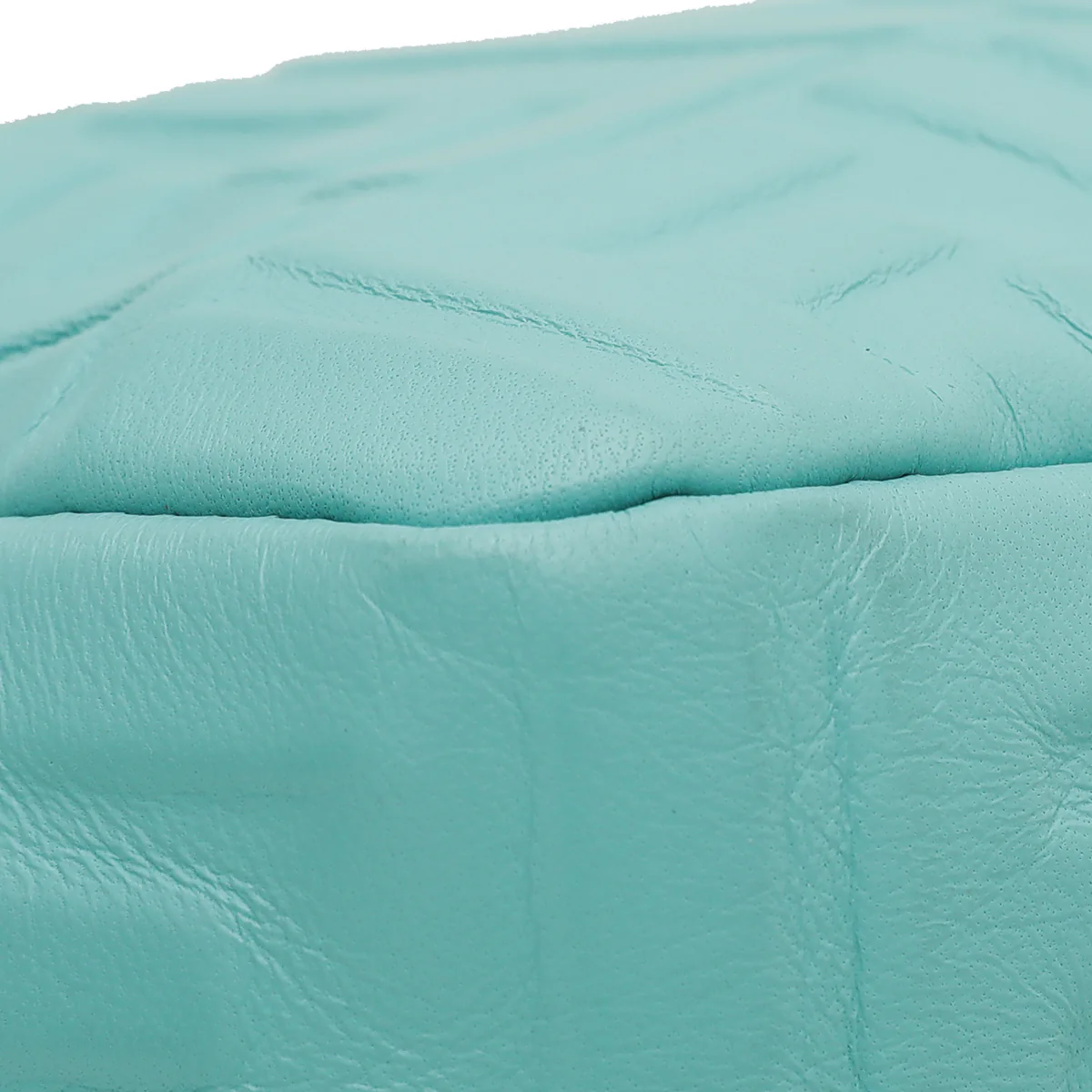 Fendi Tiffany Blue FF Embossed Baguette Medium Bag