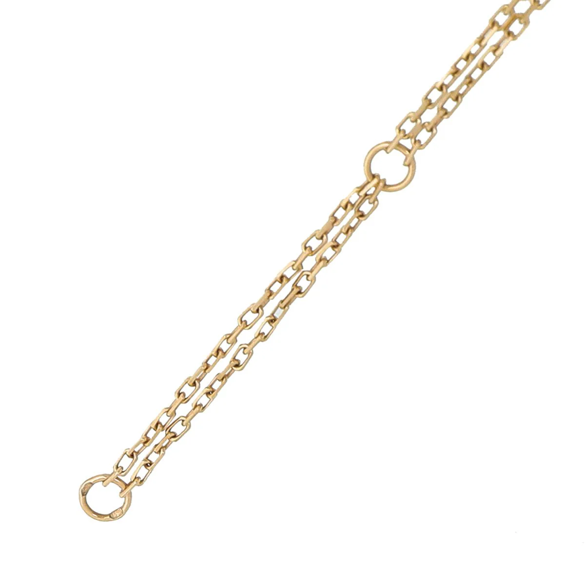 Cartier 18K Rose Gold 2 Diamond Love Necklace