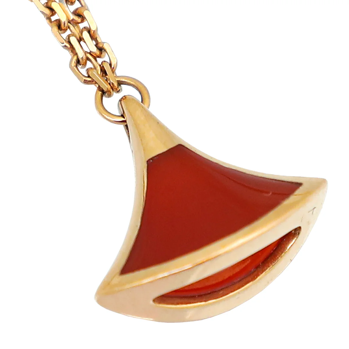 Bvlgari 18K Rose Gold Carnelian Diva's Dream Bracelet