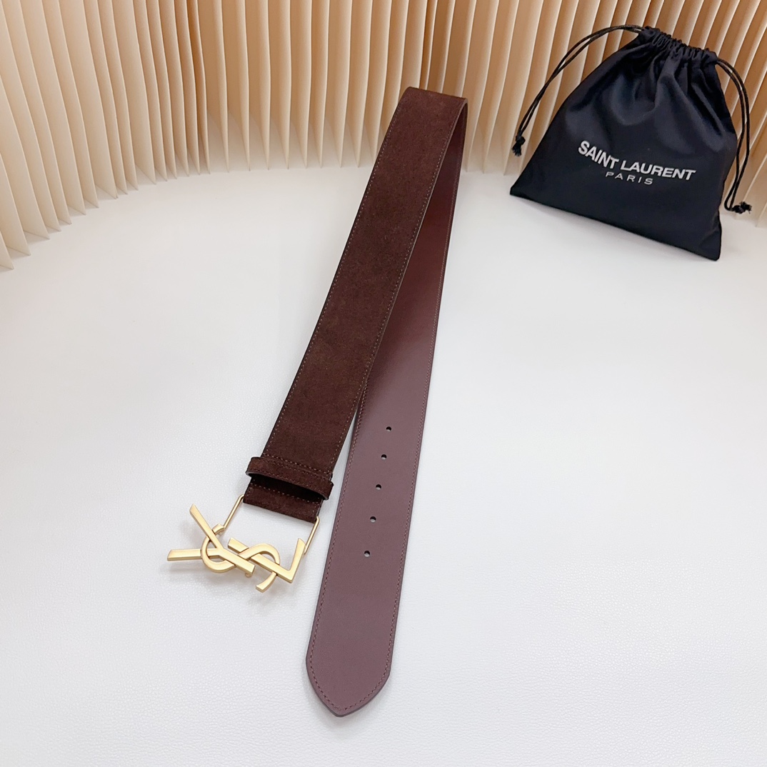 YSL Saint Laurent Leather Belts 1:1 Mirror Version