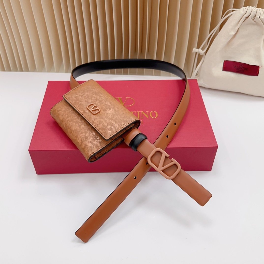 Valentino Leather Belts 1:1 Mirror Version