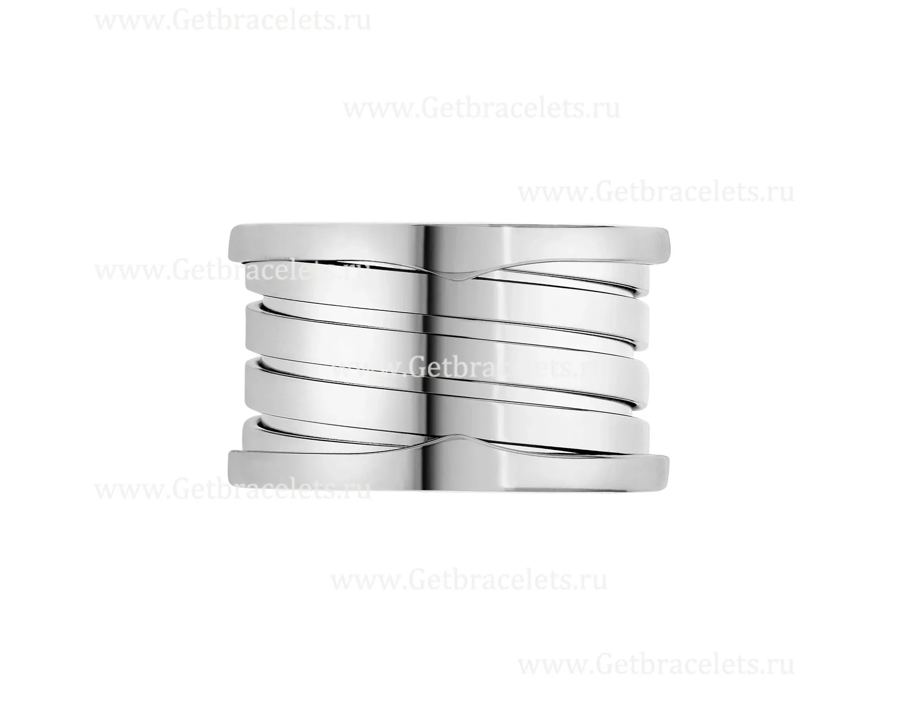 2020 New B.zero1 XXth Anniversary 5-Band Ring in 18kt White Gold