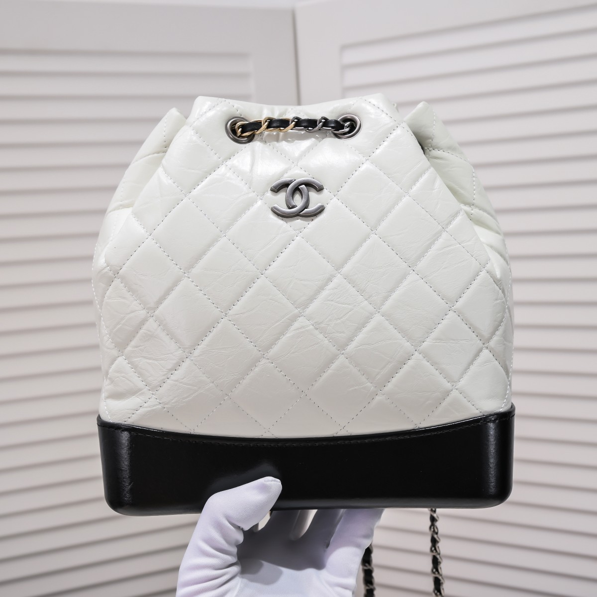 Chanel 17 Gabrielle Stray Backpack Shoulder Bag Handbag