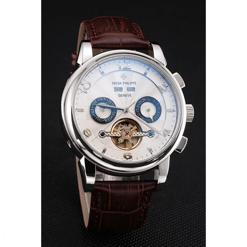 Classic Tourbillon Power Reserve Dial White 45 mm, Stainless Steel