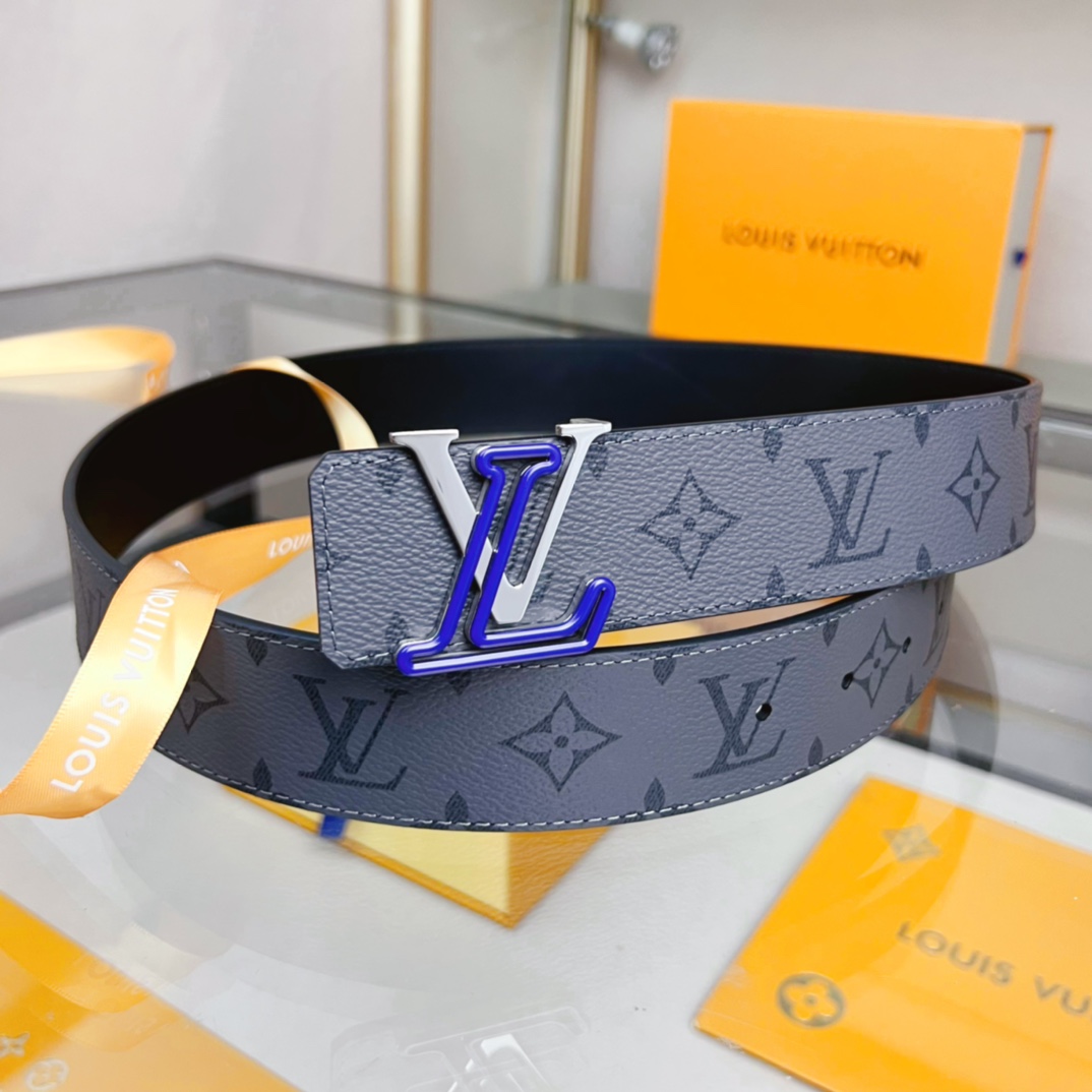 Louis Vuitton LV Leather Belts 1:1 Mirror Version