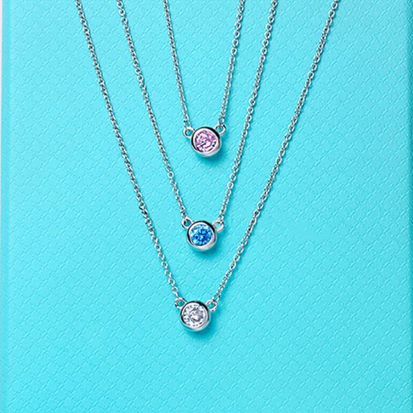 Tiffany Elsa Necklace Dupe, Three Style Diamonds