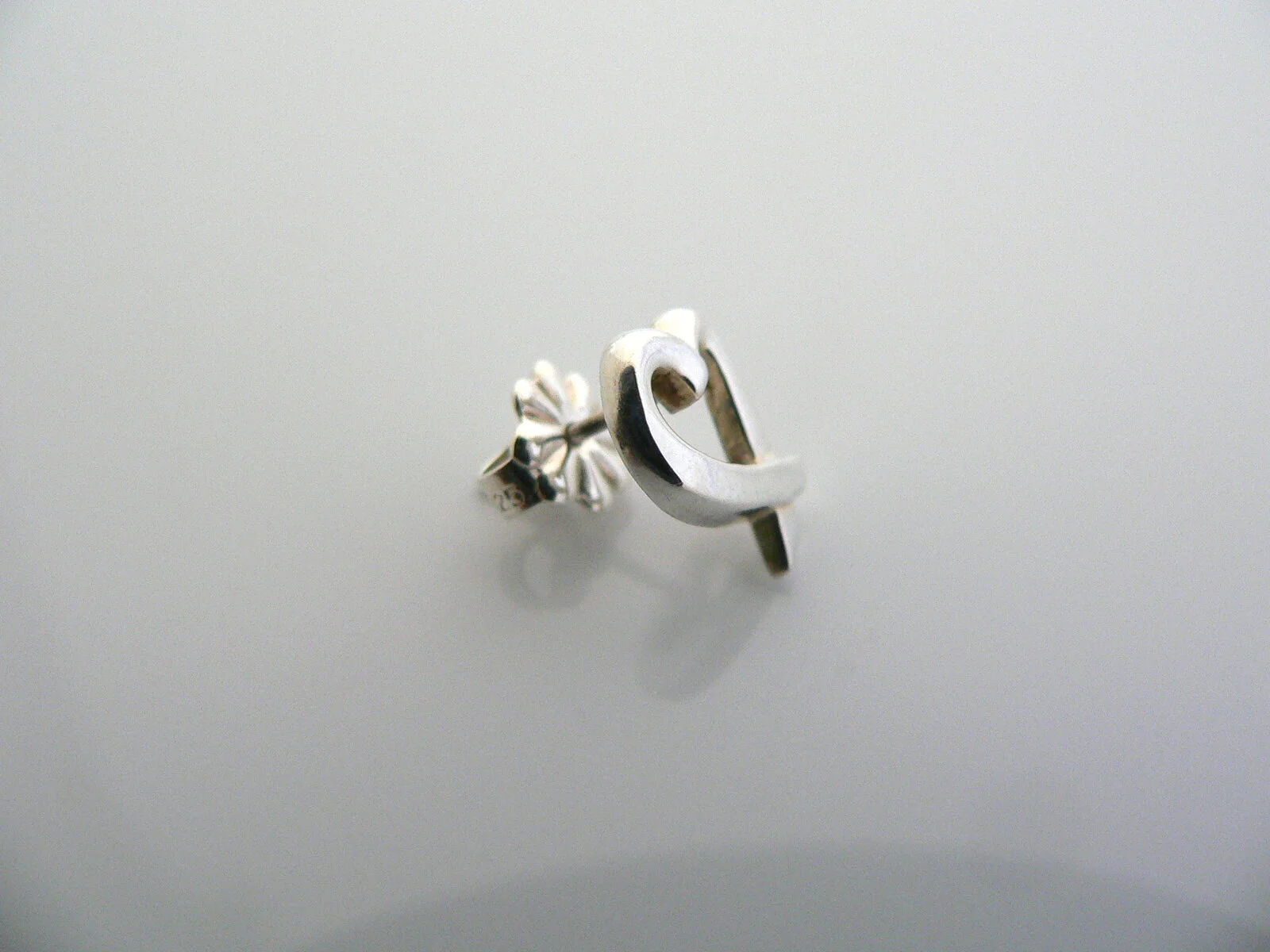 Tiffany & Co Silver Picasso Mini Loving Heart Earrings Studs Gift Love Statement