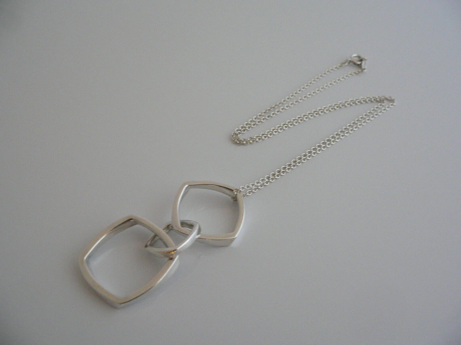 Tiffany & Co Gehry Triple Torque Drop Dangle Dangling Necklace Pendant Gift Art