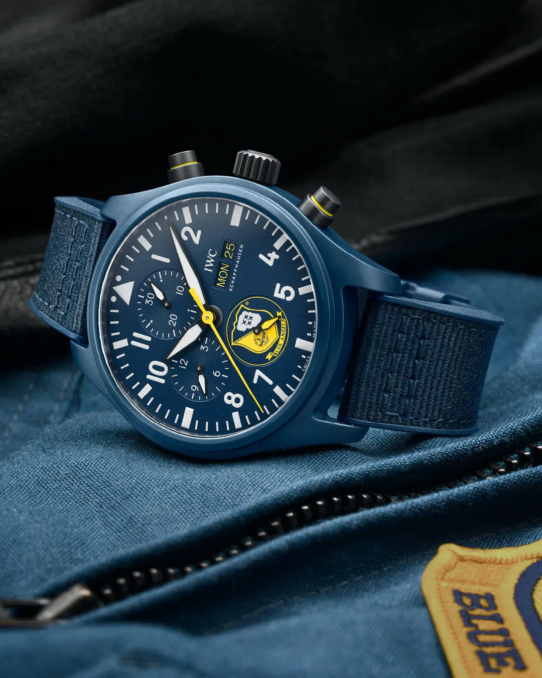 Schaffhausen Pilots watch chronograph edition blue angels iw389109