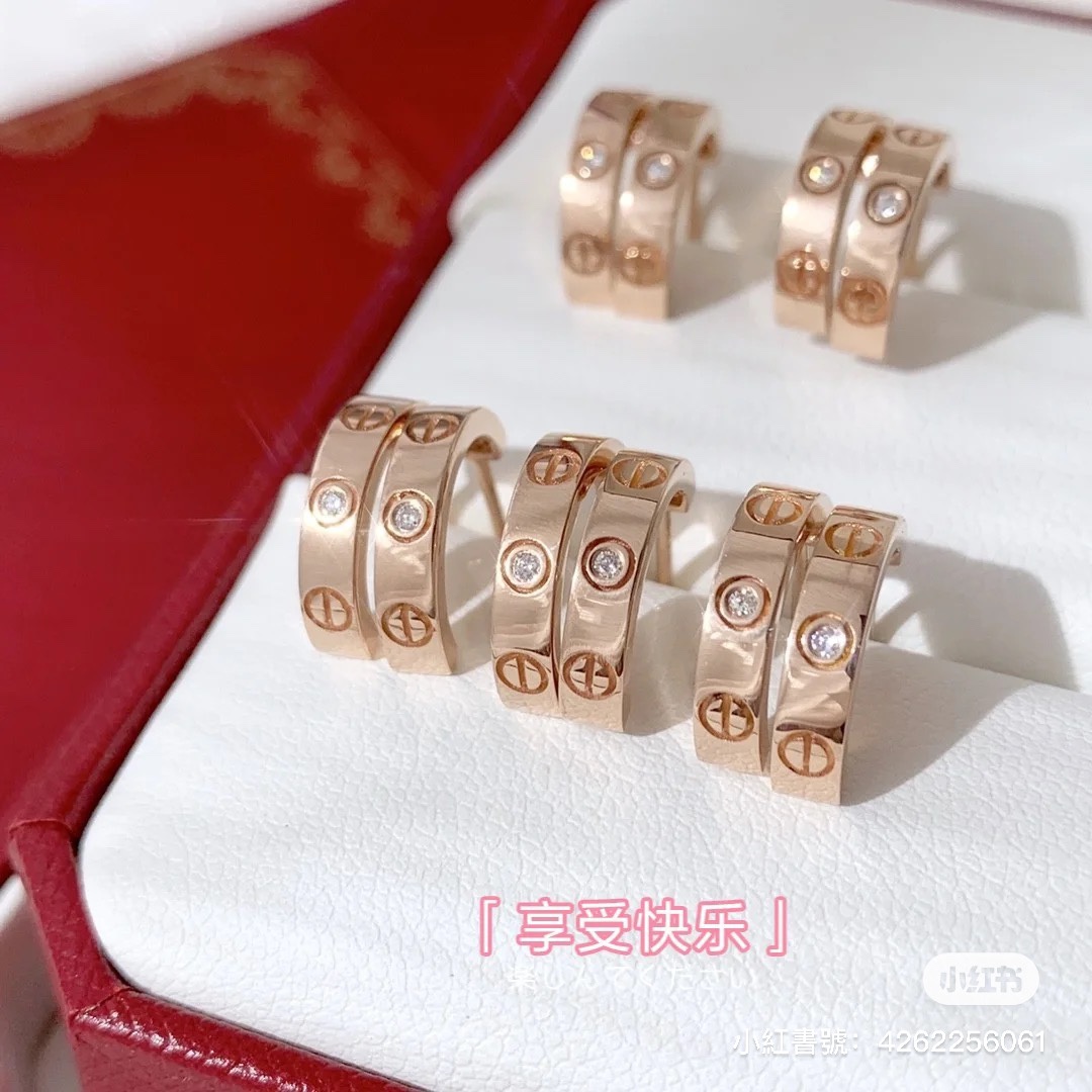 Cartier Earrings with Thread