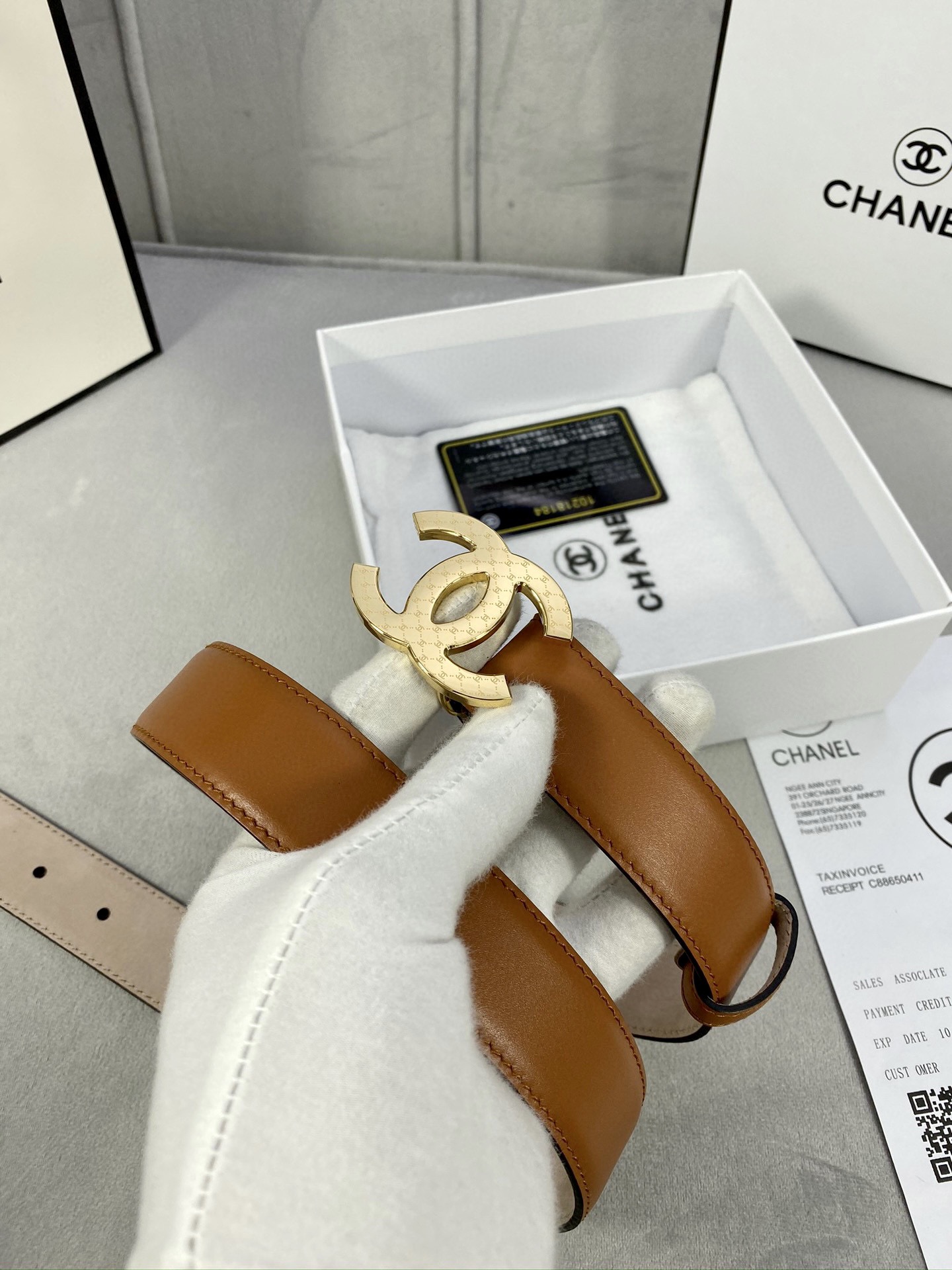 Chanel Leather Belts 1:1 Mirror Version
