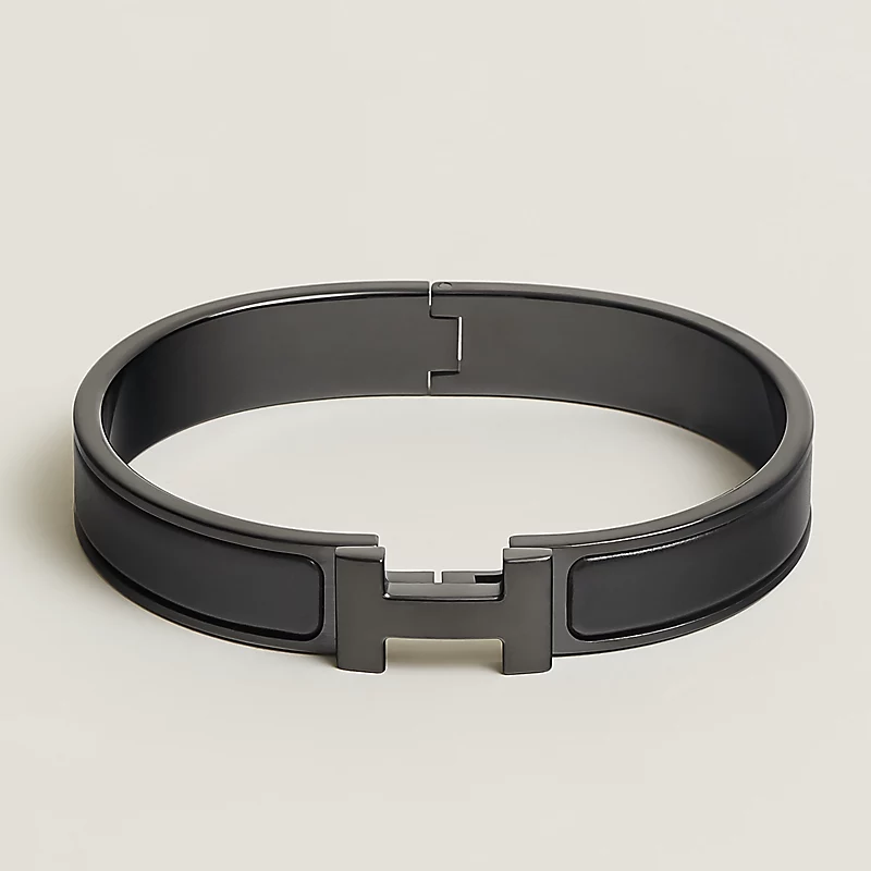 Hermes Fake Bracelet, Black Clic H Bracelet Dupe