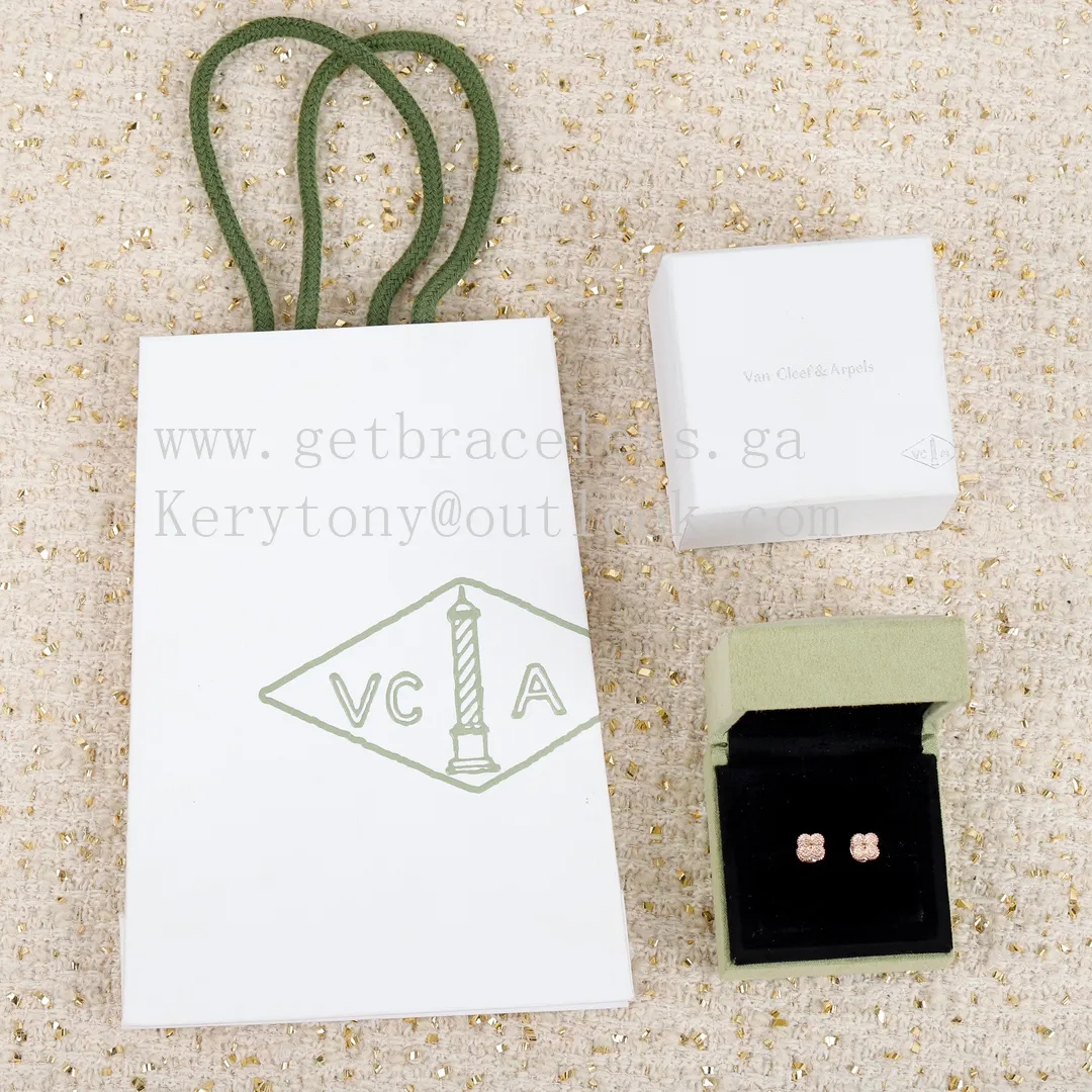 Van Cleef Arpels Sweet Alhambra Earstuds Rose Gold