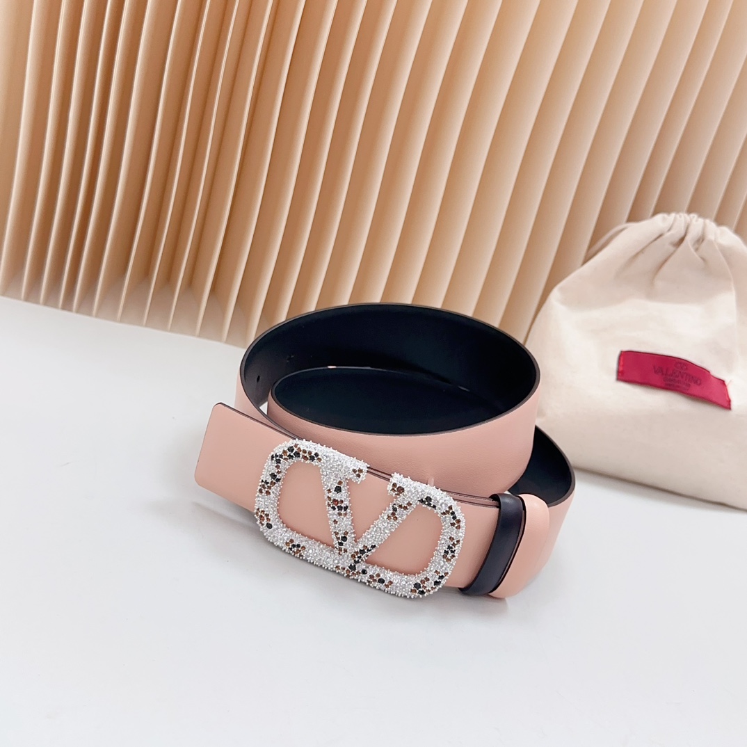 Valentino Leather Belts 1:1 Mirror Version