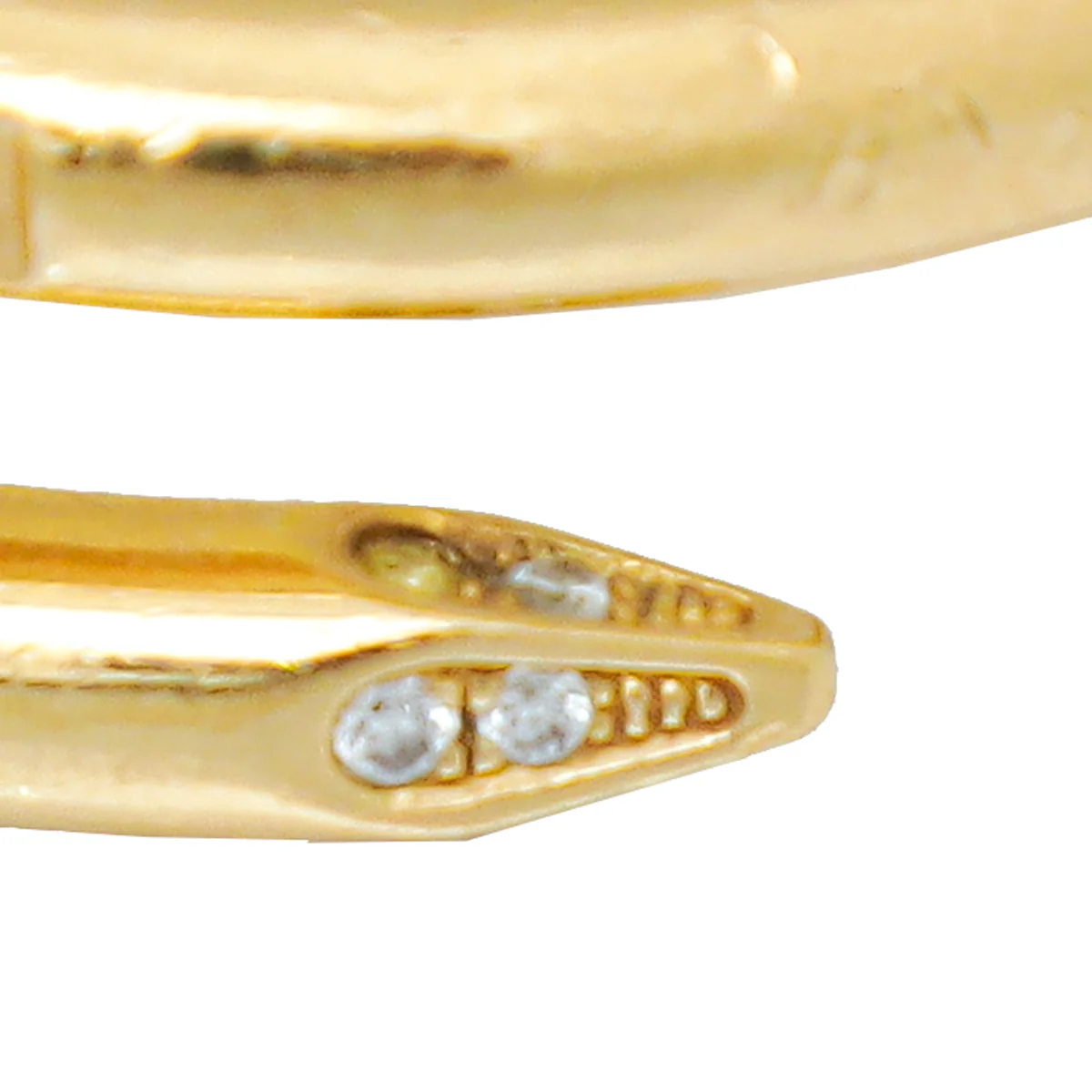 Cartier 18K Yellow Gold w/22 Diamonds Juste Un Clou Ring 51