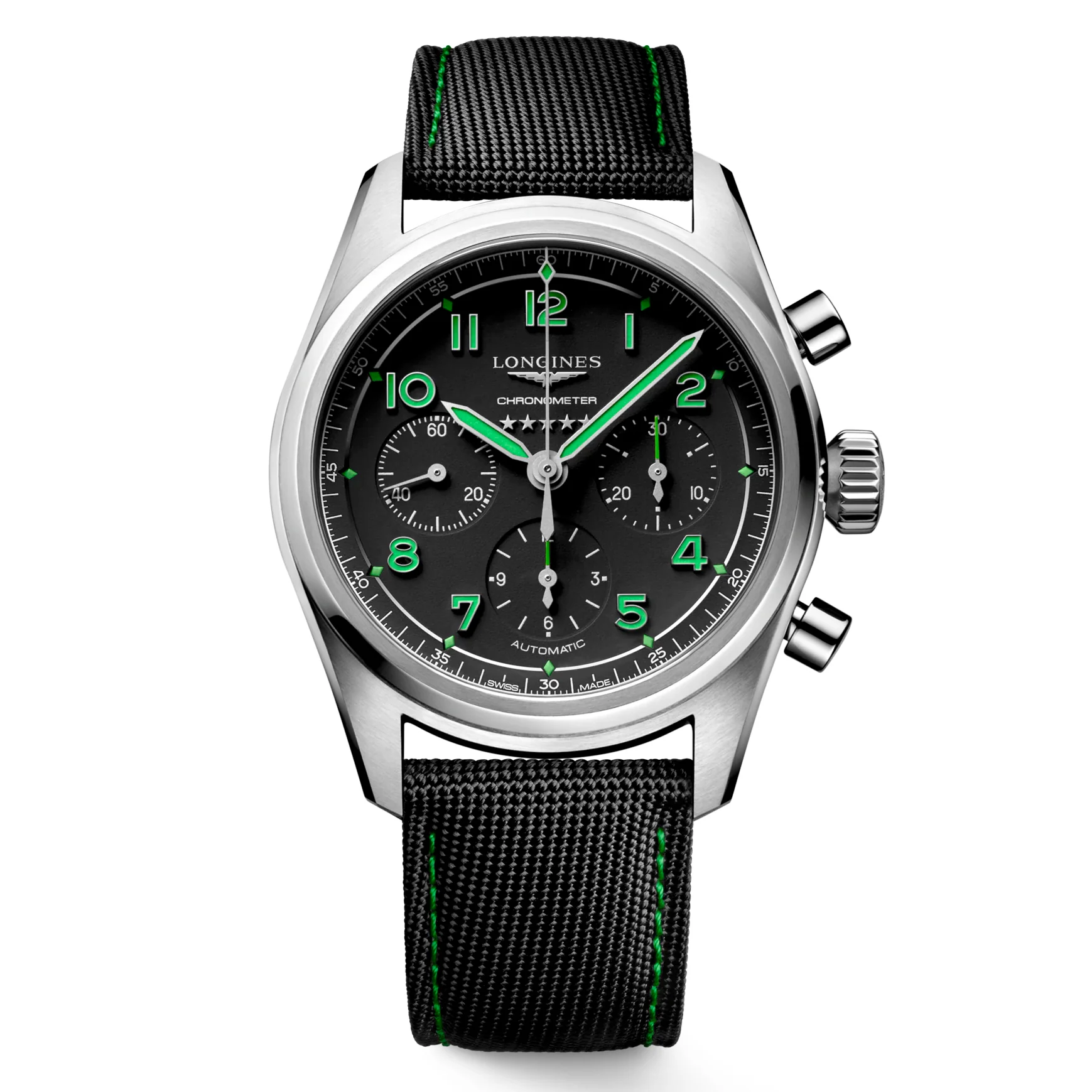 Spirit 42MM Pioneer Edition Titanium Watch Black Green L38291532