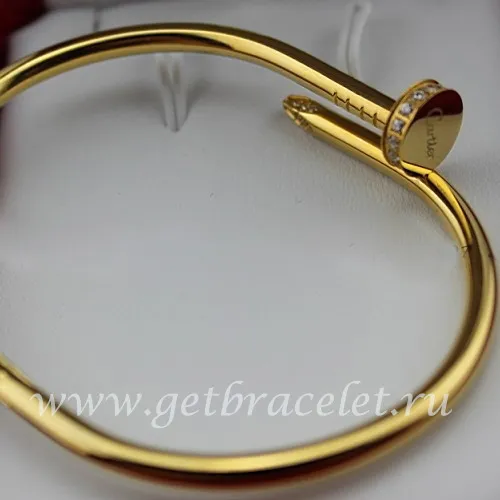 Fake Cartier Juste Un Clou Bracelet Yellow Gold Diamonds