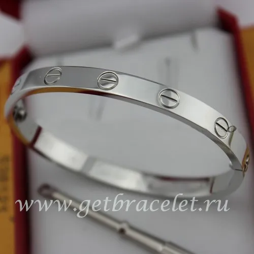 Cheap Cartier Love Bracelet For Men and Women White Gold B6035416 (New Version - Prevent Screws Fall Out)
