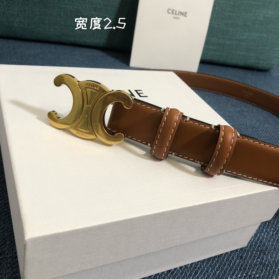 Celine Cowhide Belt 18mm 25mm