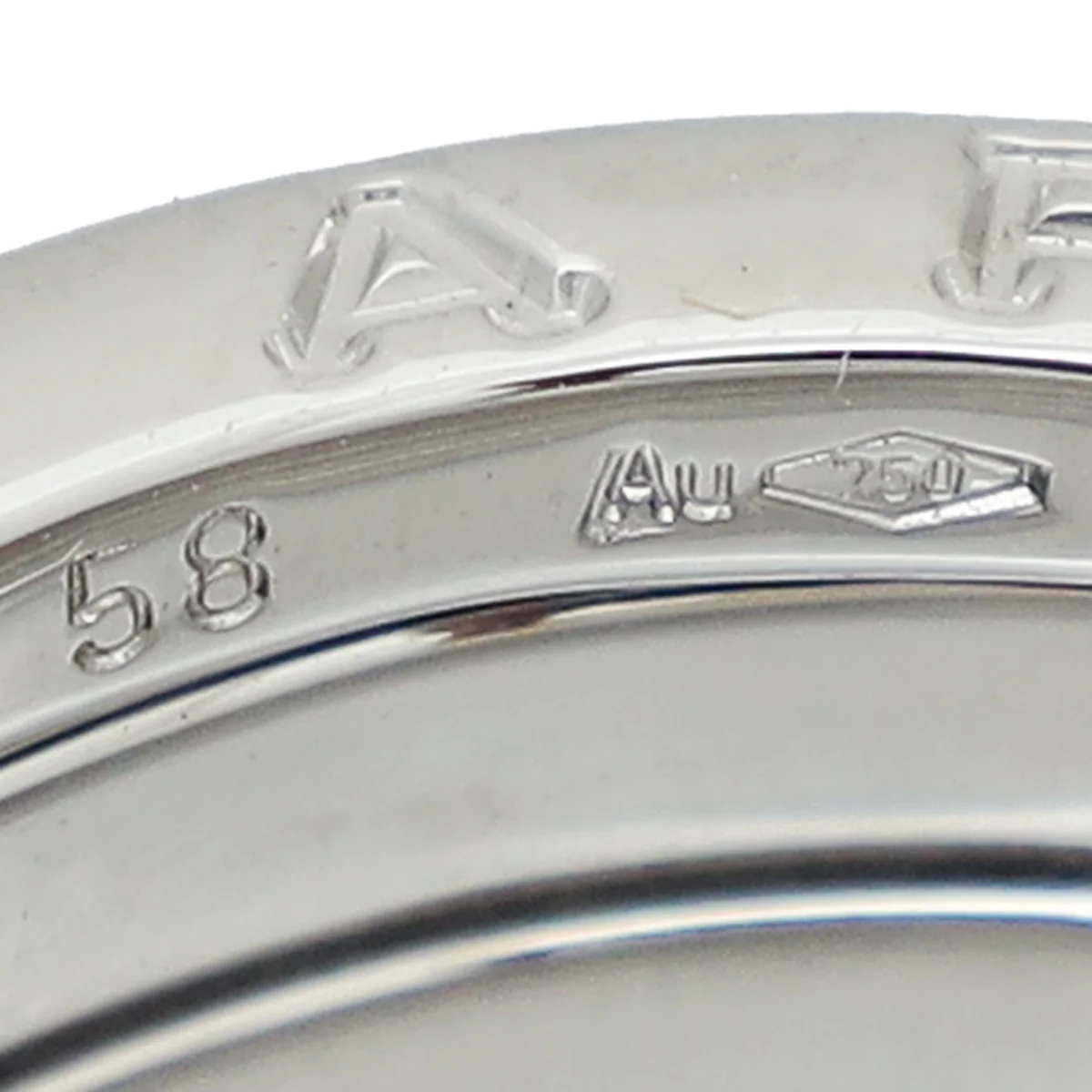 Bvlgari 18K White Gold B. Zero1 Four-Band Ring 58