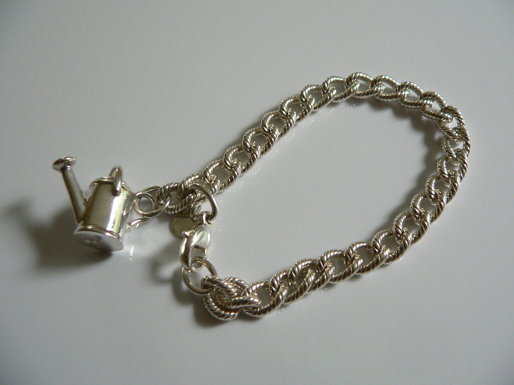 Tiffany & Co Silver Watering Can Bracelet Bangle Gift Nature Garden Plants Lover