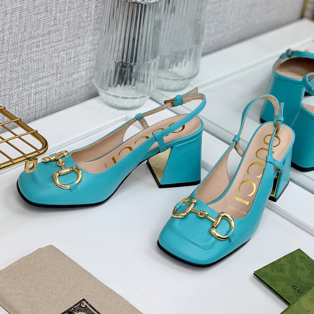 Gucci Buckle High Heels  Slide Sandal (Replica)