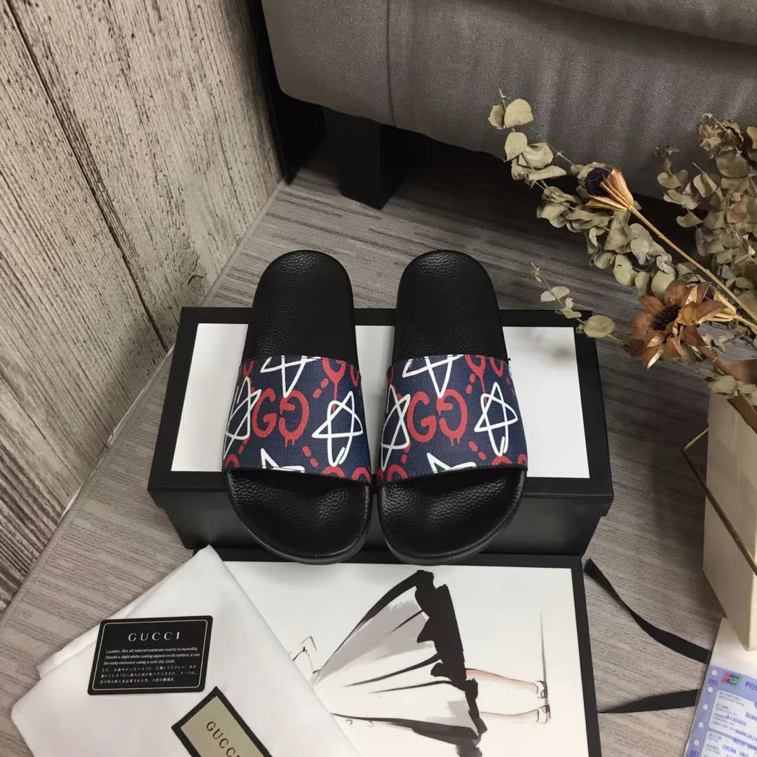 Gucci GG Blooms Supreme Floral Slide Sandal 408508 (Replica)