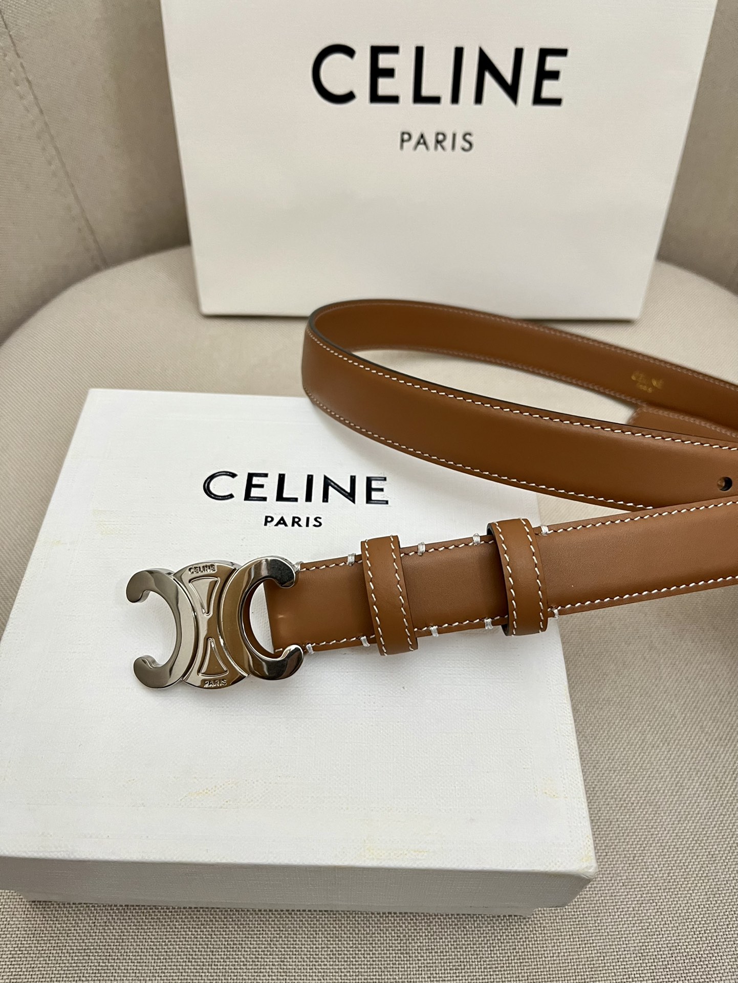 Celine Leather Belts 1:1 Mirror Version