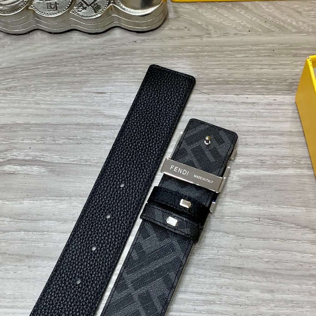 Fendi Leather Belts 1:1 Mirror Version