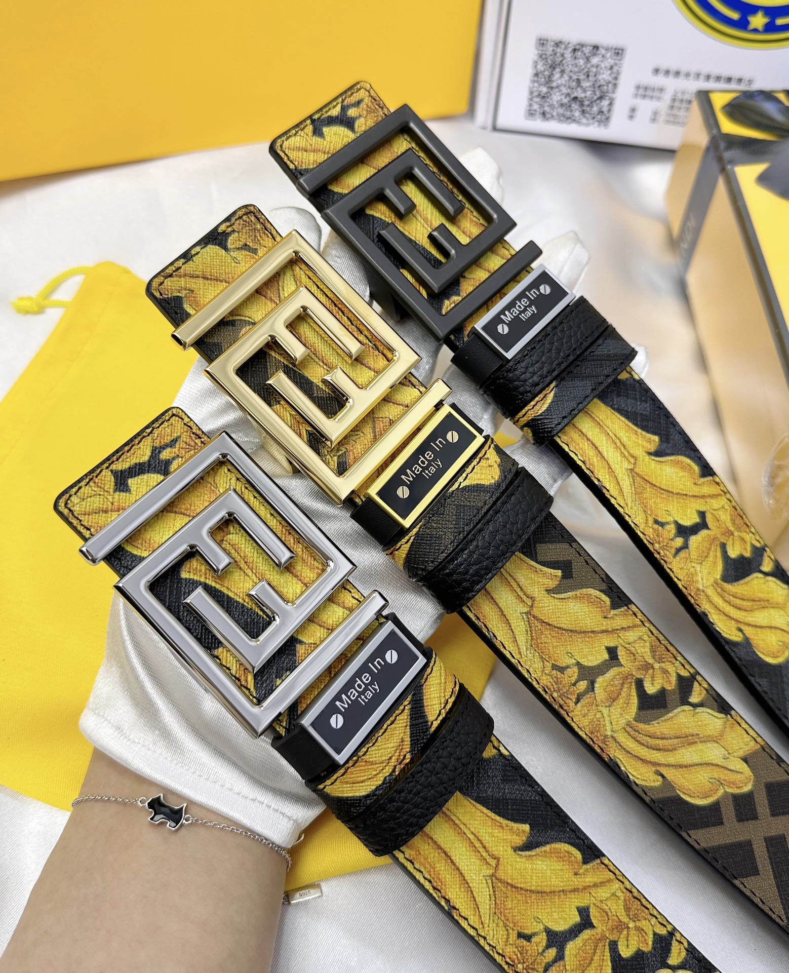 Fendi Leather Belts 1:1 Mirror Version