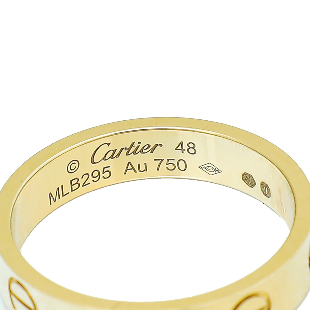 Cartier 18K Yellow Gold Love Wedding Band Ring 48