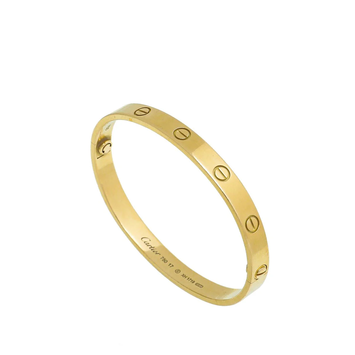 Cartier 18K Yellow Gold Love Classic Bracelet 17