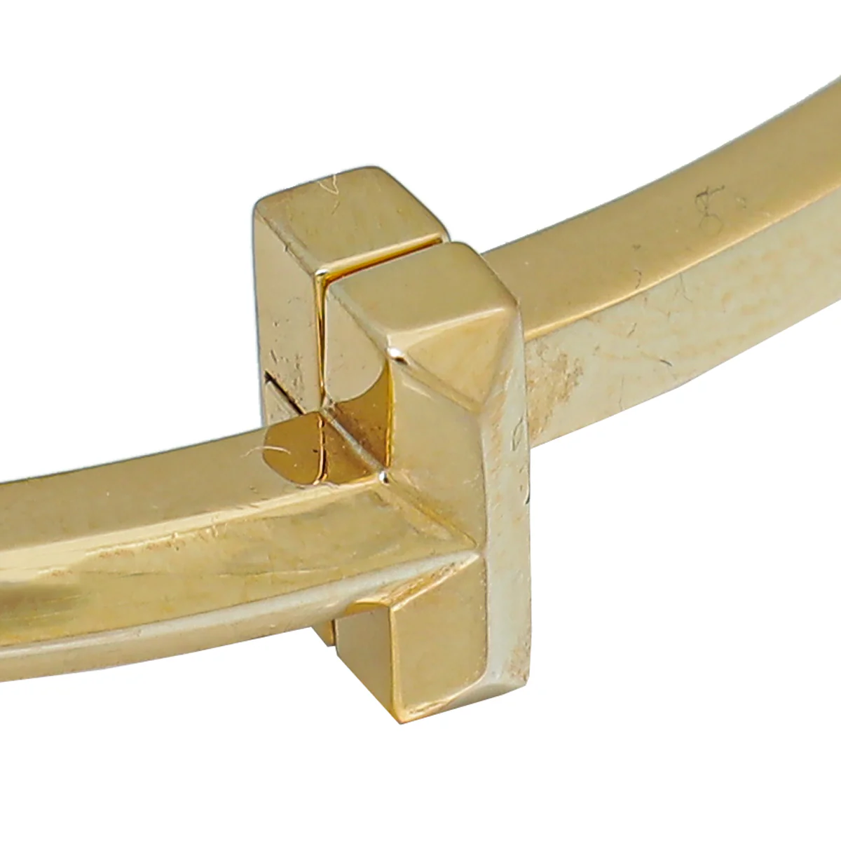 Tiffany & Co 18K Yellow Gold T1 Hinged Medium Bangle