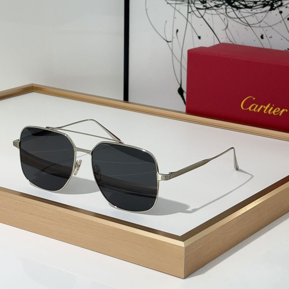 Cartier  Slim Metal Frame sunglasses Top quality （Replica）