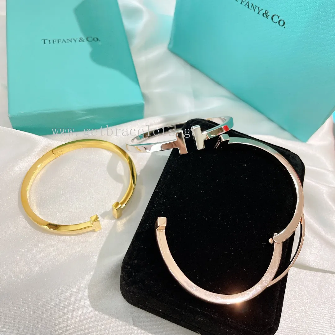 Tiffany T Square Bracelet in Sterling Silver/Rose Gold/Yellow Gold