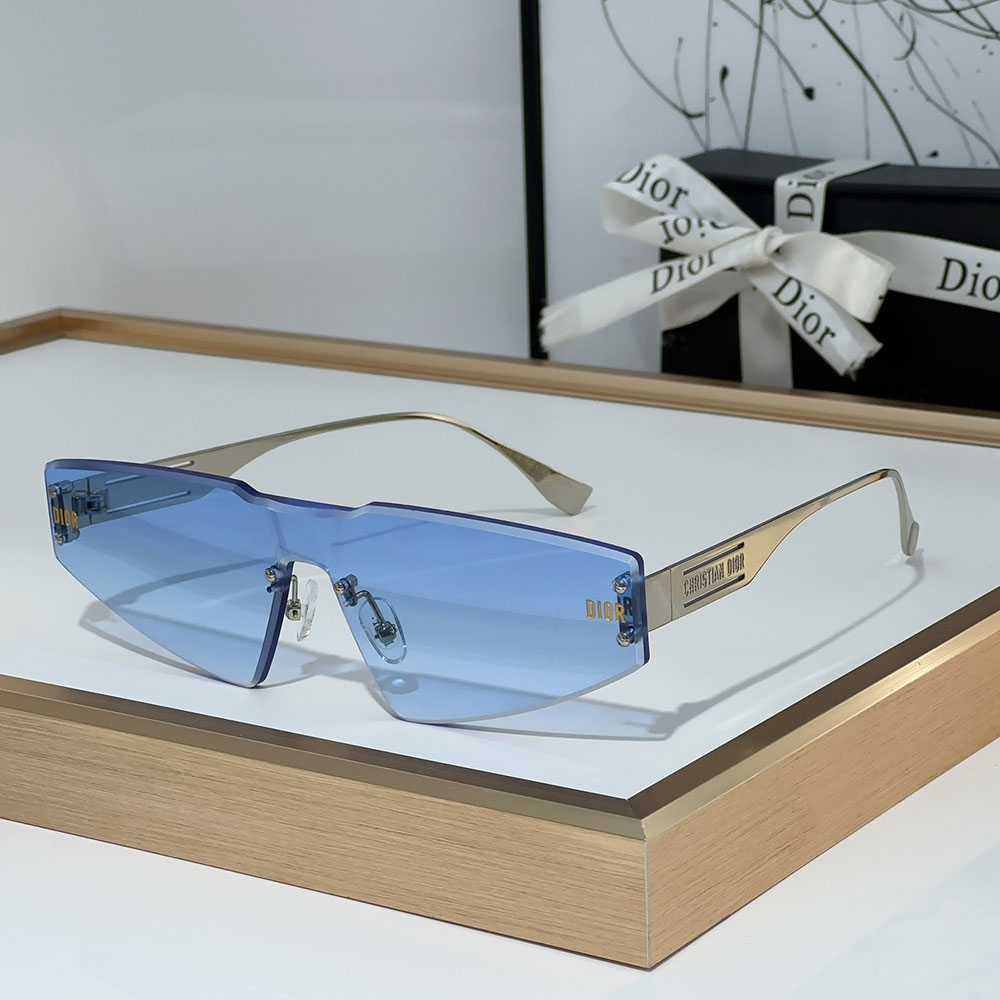 Dior Lens Logo Metal Frame sunglasses Top quality (Replica）