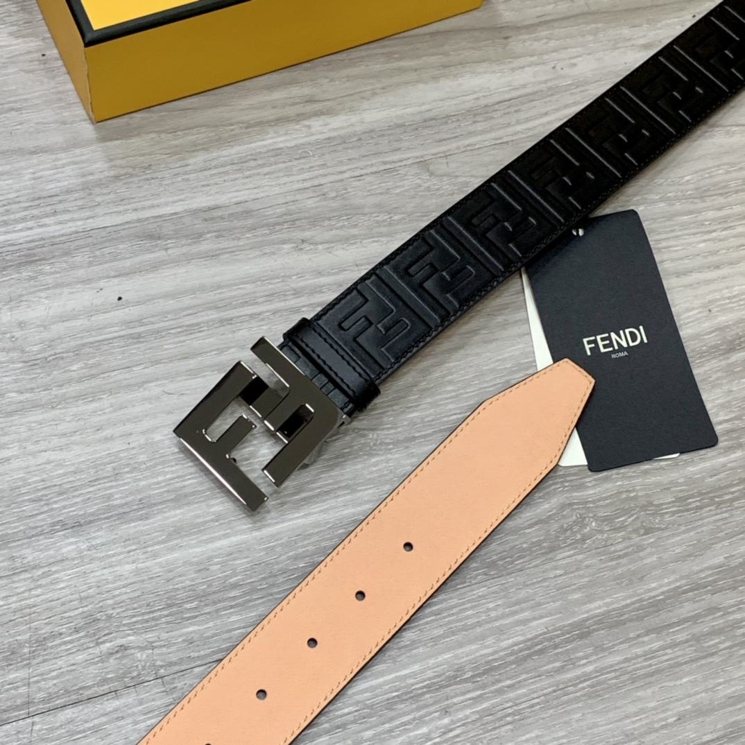 Fendi Leather Belts 1:1 Mirror Version