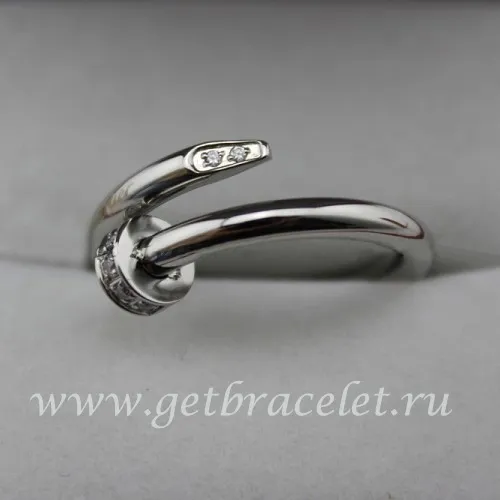 Replica Cartier Juste Un Clou Ring White Gold Diamonds B4092700