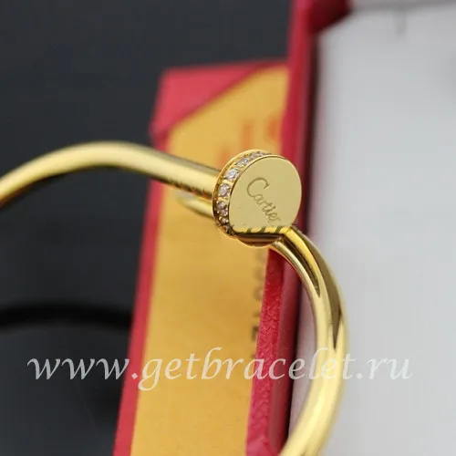 Fake Cartier Juste Un Clou Bracelet Yellow Gold Diamonds