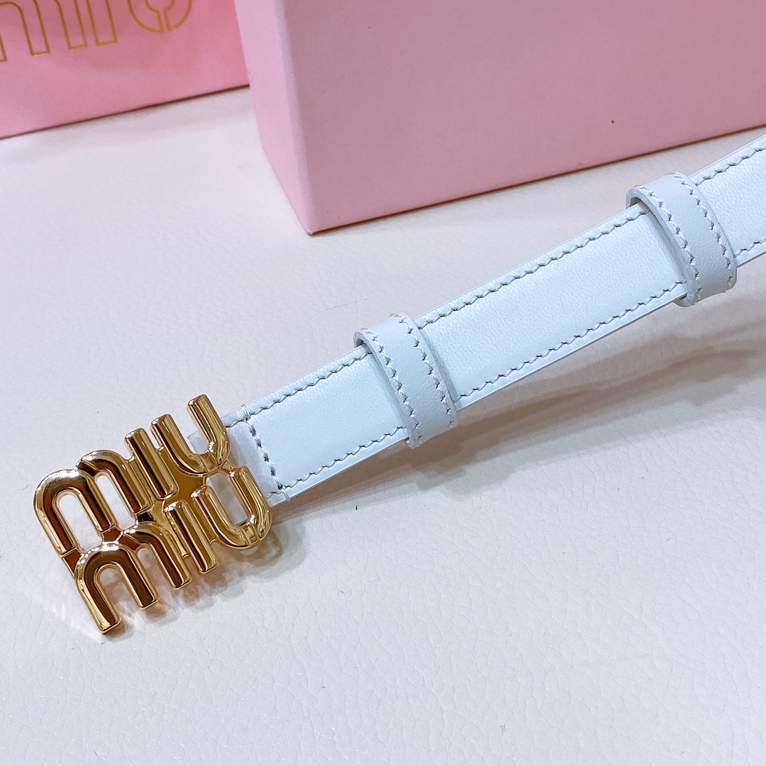 MiuMiu Leather Belts 1:1 Mirror Version