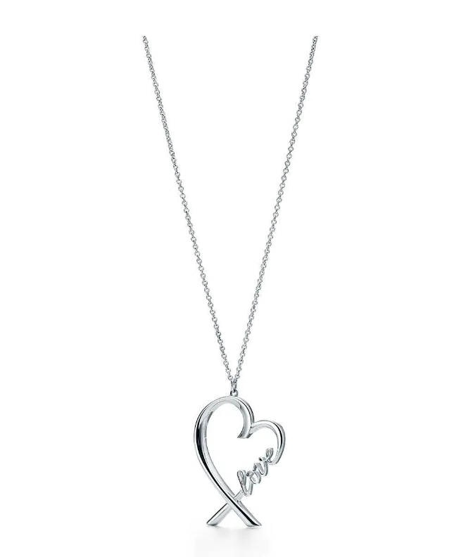 Tiffany Paloma Picasso Heart Pendant With love Letter Chain Necklace Hot Selling Jewellery Online 37721271
