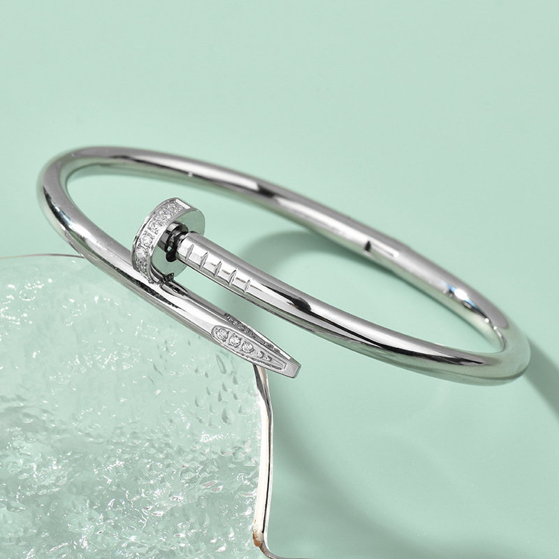 Cartier JUSTE UN CLOU Bracelet, White Gold & Rose Gold & Yellow Gold