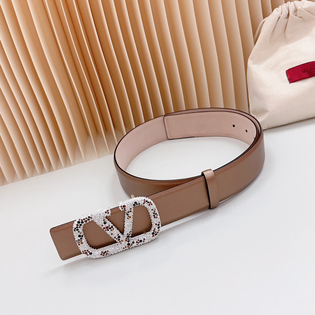 Valentino Leather Belts 1:1 Mirror Version