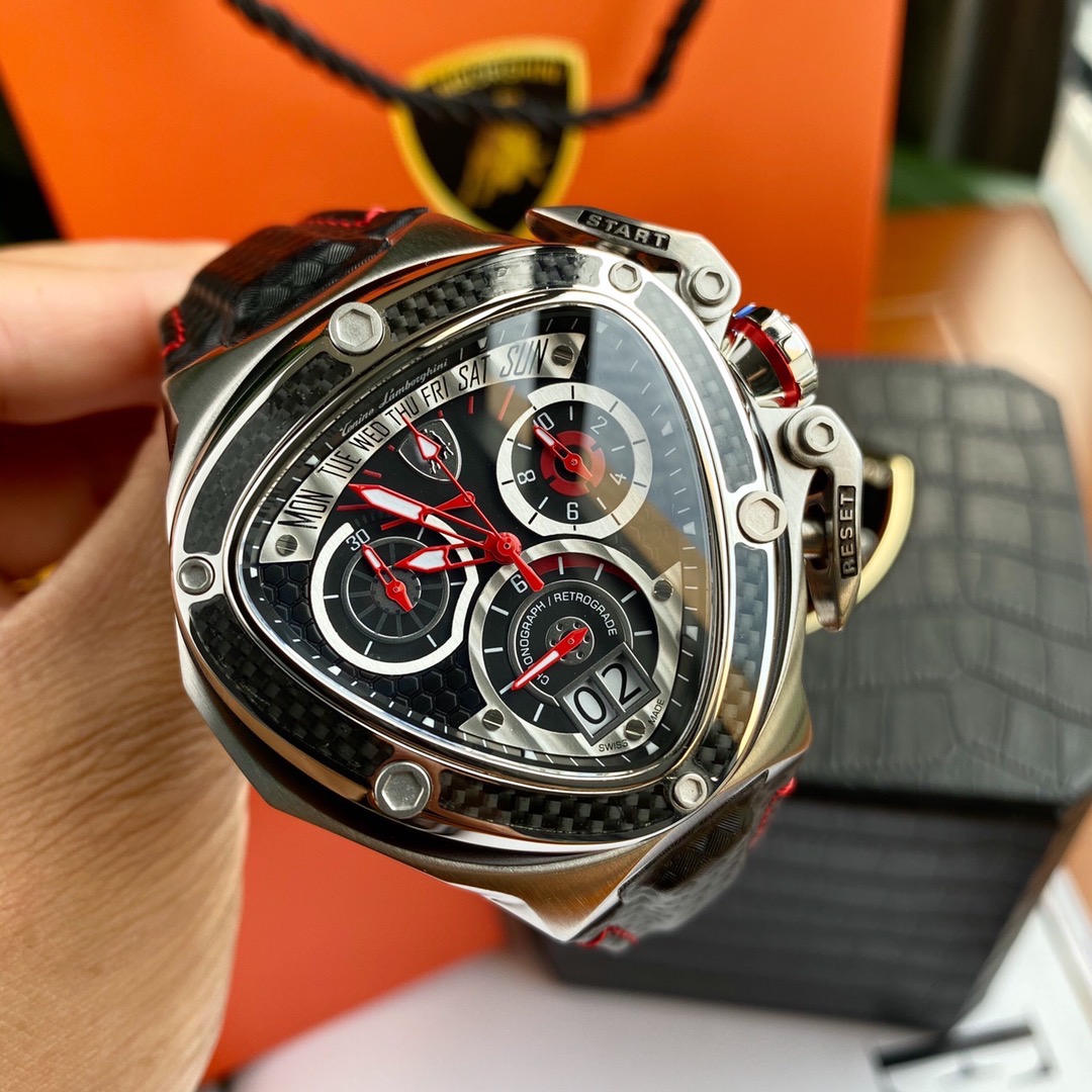 Tonino Lamborghini New Spyder Chronograph Black / Red / White