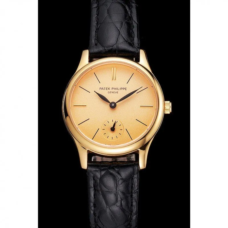 Calatrava Dial Gold 28 mm, Yellow Gold Plated