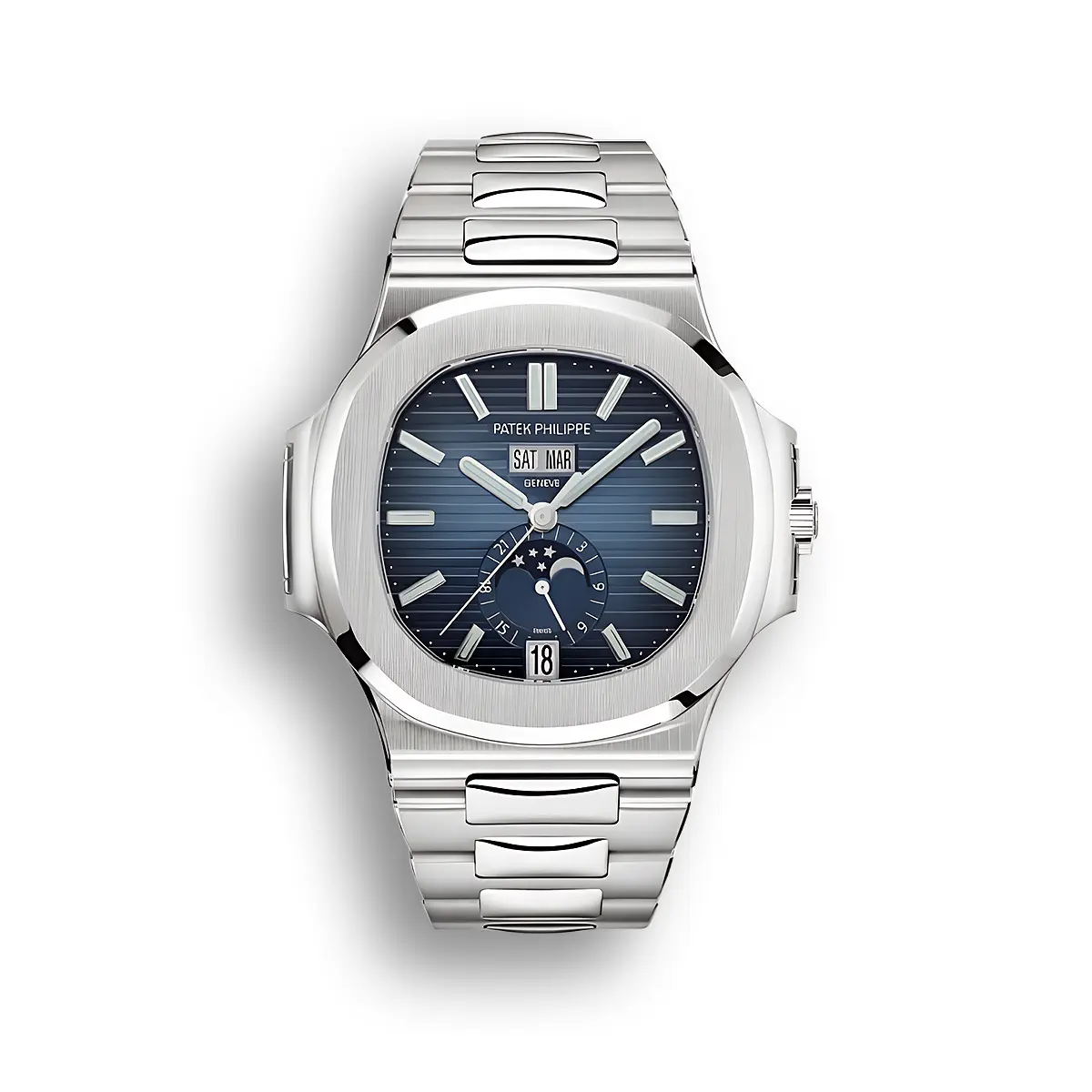 Nautilus 5726/1A-014 Annual Calendar, Moon phases 40.5 mm,Steel