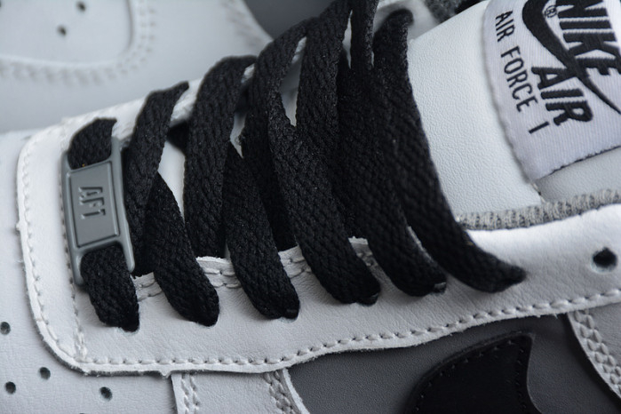 Nike Air Force 1 Low White Dark Grey Black Shoes 553689-609