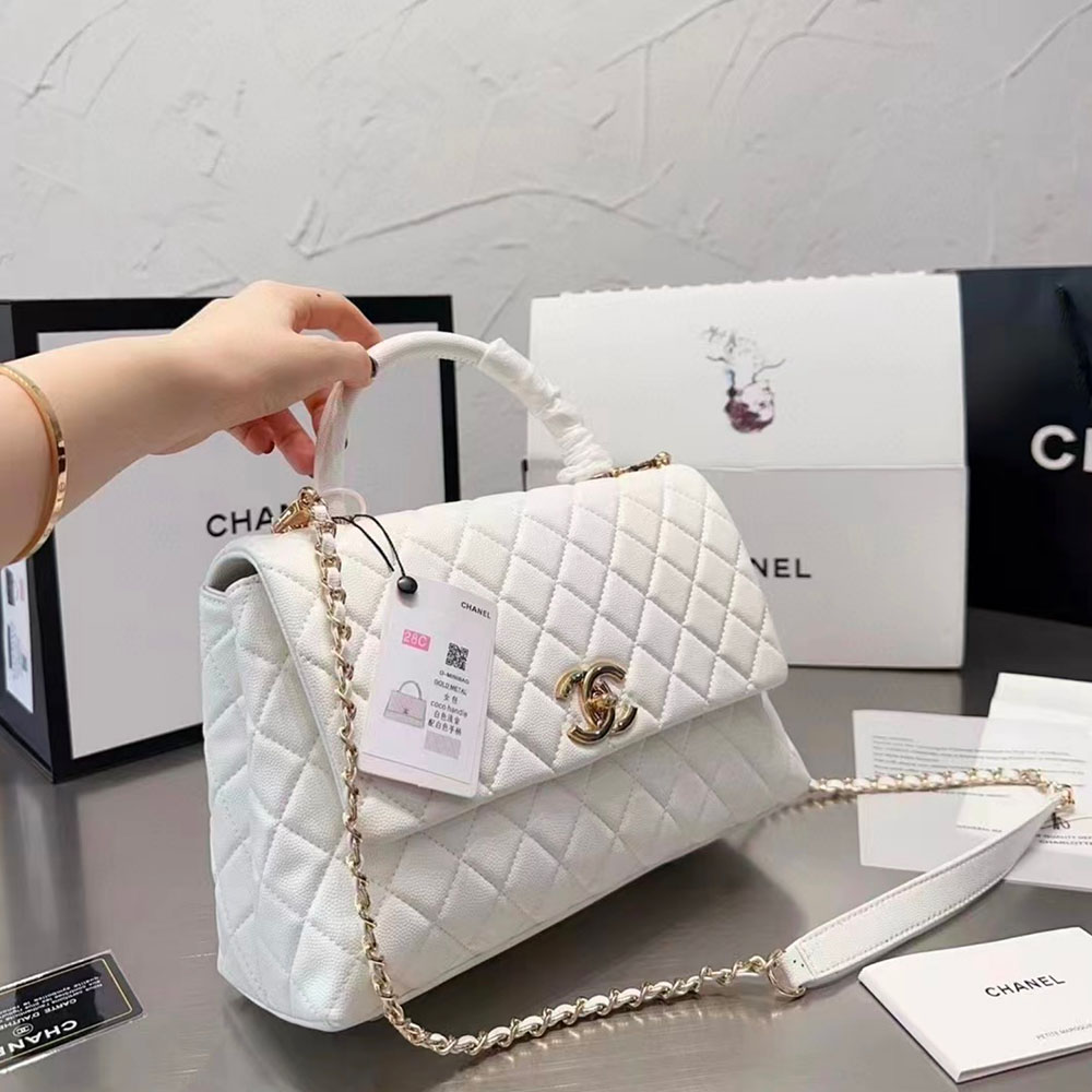 Chanel Coco Handle Bag Medium Shoulder Bag (Replica)